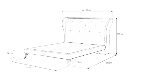 Boxspring Bett - BOX171